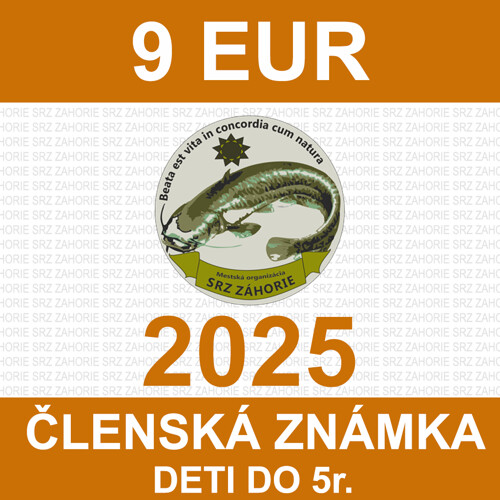 1. DETI do 5 r.- zápisné, členský príspevok a členský preukaz 2025 - nový člen