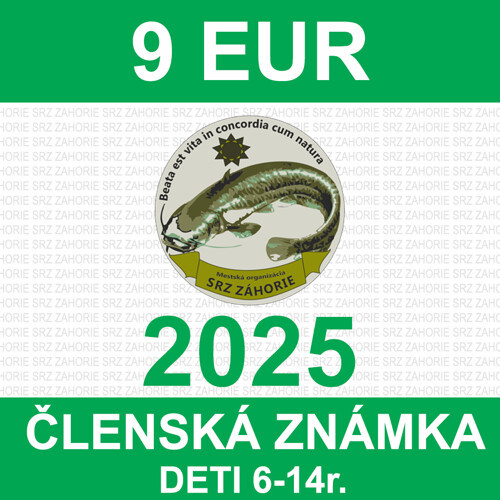 1. DETI do 6-14 r.- zápisné, členský príspevok a členský preukaz 2025 - nový člen