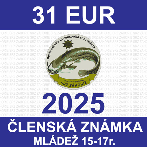 1. MLÁDEŽ - zápisné, členský príspevok a členský preukaz 2025 - nový člen