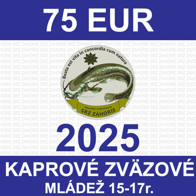 3. MLÁDEŽ 15-17 r. - kaprové zväzové povolenie 2025