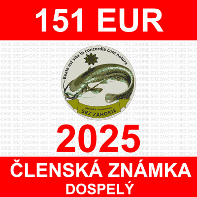 1. DOSPELÝ - zápisné, členský príspevok a členský preukaz 2025 - nový člen...