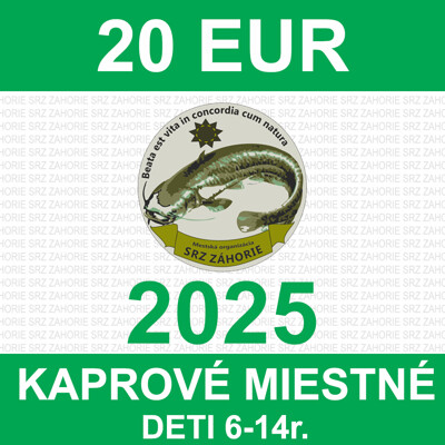 1. DETI 6-14r. - kaprové miestne povolenie pre člena z inej organizácie 2025