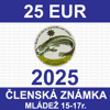 1 MLÁDEŽ 15-17 r. - členská známka 2025