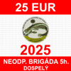 9. DOSPELÝ - neodpracovaná brigáda 5hod/25 EUR 2025