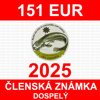 1. DOSPELÝ - zápisné, členský príspevok a členský preukaz 2025 - nový člen